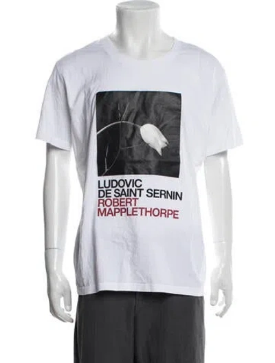 Pre-owned Ludovic De Saint Sernin Graphic Print Crew Neck T-shirt In Multicolor