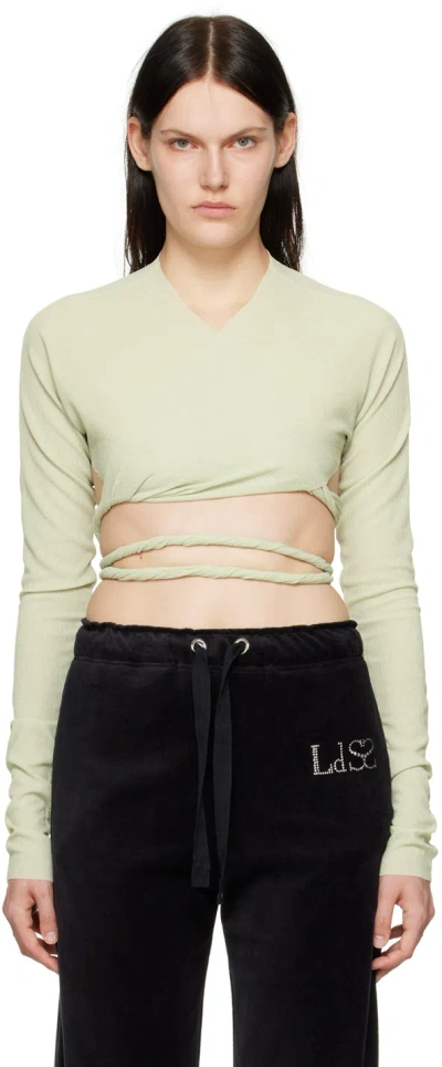 Ludovic De Saint Sernin Green Cache Cœur Long Sleeve T-shirt
