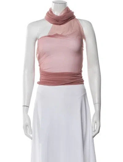Pre-owned Ludovic De Saint Sernin Halterneck Sleeveless Top W/ Tags In Pink