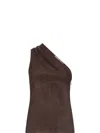 Ludovic De Saint Sernin Jay Leather Top In Brown