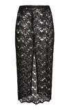 Ludovic De Saint Sernin Lace Pencil Cut Skirt In Black
