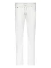 Ludovic De Saint Sernin Lace-up Jeans In White