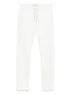 Ludovic De Saint Sernin Lace-up Jeans In White