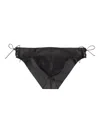 Ludovic De Saint Sernin Black Side Laced Leather Briefs In Black