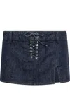 Ludovic De Saint Sernin Laceup Mini Skirt