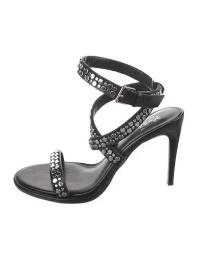 Pre-owned Ludovic De Saint Sernin Leather Sandals In Black