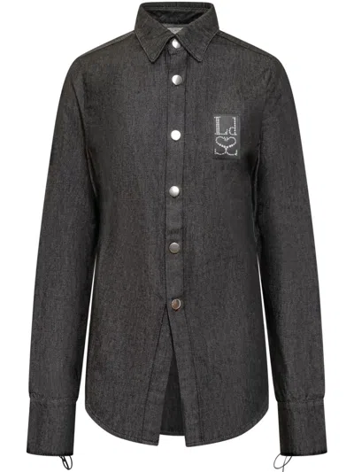 LUDOVIC DE SAINT SERNIN LOGO-EMBELLISHED SHIRT