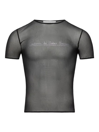 Ludovic De Saint Sernin Logo-embellished T-shirt In Black