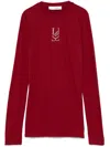 Ludovic De Saint Sernin Logo-studded T-shirt In Red