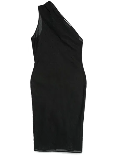 Ludovic De Saint Sernin Melrose Midi Dress In Black