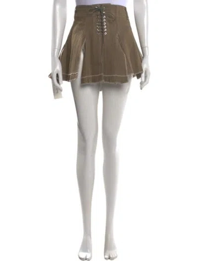 Pre-owned Ludovic De Saint Sernin Mini Skirt In Neutral