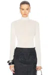 Ludovic De Saint Sernin Mock Neck Top In Cream