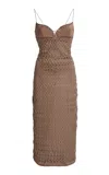 Ludovic De Saint Sernin New Isabella Lace Dress In Nude