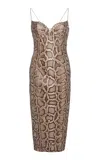 Ludovic De Saint Sernin New Isabella Python Dress In Animal