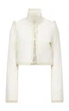 Ludovic De Saint Sernin Odile Lace-trimmed Jacket In White