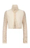 Ludovic De Saint Sernin Odile Sequined Jacket In Neutral