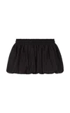 Ludovic De Saint Sernin Palais Bubble-hem Linen Mini Skirt In Black