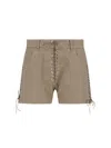 LUDOVIC DE SAINT SERNIN 'PARME DOUBLE LACE UP' SHORTS