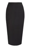 Ludovic De Saint Sernin Pinstripes Wool-blend Skirt In Stripe