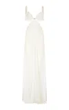 Ludovic De Saint Sernin Rae Silk Dress In White