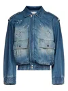 Ludovic De Saint Sernin Robert Bomber Jacket In Blue