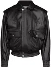 Ludovic De Saint Sernin Robert Leather Jacket In Black
