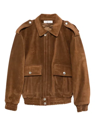 Ludovic De Saint Sernin Robert Patch Pocket Bomber In Brown