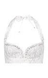 Ludovic De Saint Sernin Robin Lace Bra In White