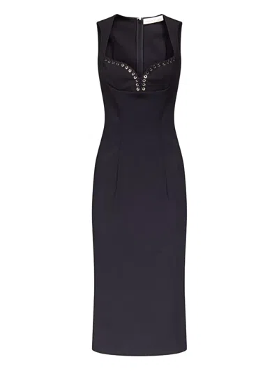 Ludovic De Saint Sernin Robin Wool Dress In Blue