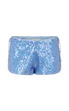 Ludovic De Saint Sernin Sequined Mini Shorts In Blue