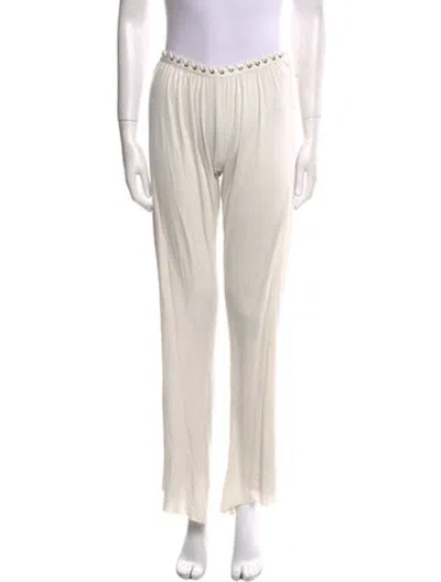 Pre-owned Ludovic De Saint Sernin Silk Wide Leg Pants In Neutral