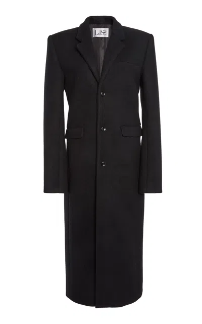 Ludovic De Saint Sernin Single-breasted Wool Coat In Black