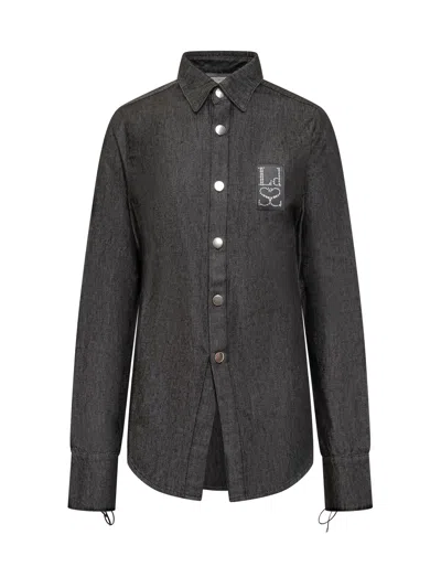 Ludovic De Saint Sernin Slim Fit Long Sleeve Shirt In Anthracite