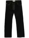 LUDOVIC DE SAINT SERNIN STRAIGHT-LEG LACE-UP JEANS