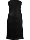 Ludovic De Saint Sernin Dress In Black Leather In Black