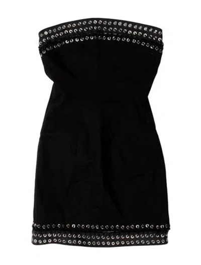 Pre-owned Ludovic De Saint Sernin Strapless Mini Dress In Blue