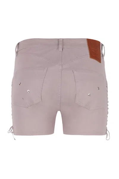 Ludovic De Saint Sernin Stretch Cotton Shorts In Pink