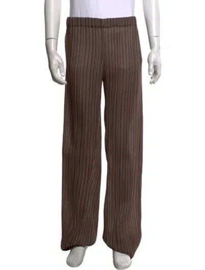 Pre-owned Ludovic De Saint Sernin Striped Pants In Brown