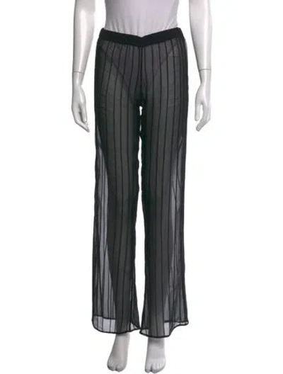 Pre-owned Ludovic De Saint Sernin Striped Wide Leg Pants In Multicolor