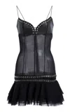 Ludovic De Saint Sernin Tate Cotton Dress In Black