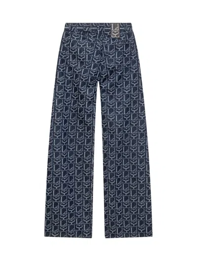 Ludovic De Saint Sernin Trendy Upgraded Jeans In Indigo Mono