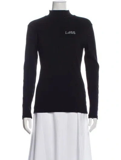 Pre-owned Ludovic De Saint Sernin Turtleneck Long Sleeve Top In Black