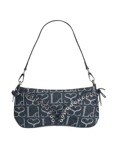Ludovic De Saint Sernin Woman Handbag Blue Size - Textile Fibers, Leather