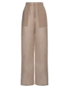 Ludovic De Saint Sernin Woman Pants Taupe Size M Virgin Wool, Polyester In Grey