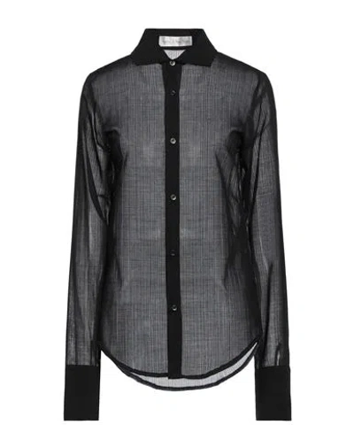 Ludovic De Saint Sernin Woman Shirt Black Size L Virgin Wool, Polyester