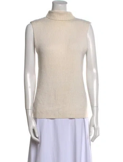 Pre-owned Ludovic De Saint Sernin Wool Turtleneck Sweater In Neutral