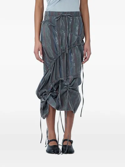Lueder Vortex Midi Skirt In Gray