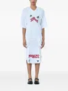 Lueder 셔링 풋볼 드레스 In White