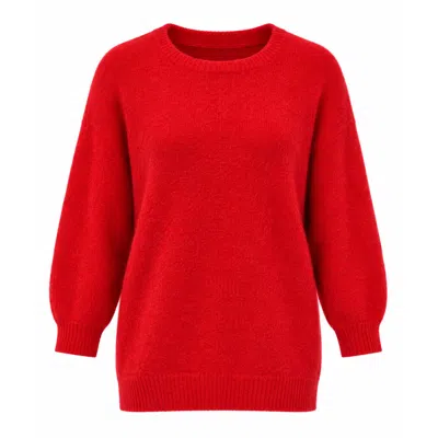 Luella Fashion Women's Bettina Long Alpaca Jumper Red