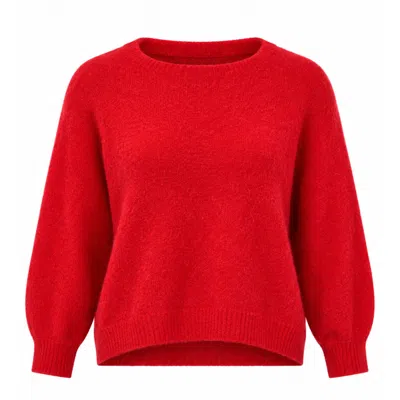 Luella Fashion Women's Bettina Short Alpaca Jumper Red
